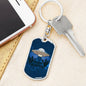 I Believe In UFOs Dog Tag Pendant Keychain Stainless Steel or 18k Gold-Express Your Love Gifts