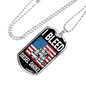 I Bleed Diesel Smoke Dog Tag Stainless Steel or 18k Gold 24" Chain-Express Your Love Gifts