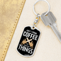 I Build Things Swivel Keychain Woodworker Dog Tag Stainless Steel or 18k Gold-Express Your Love Gifts