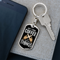 I Build Things Swivel Keychain Woodworker Dog Tag Stainless Steel or 18k Gold-Express Your Love Gifts