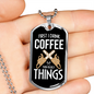 I Build Things Woodworker Dog Tag Stainless Steel or 18k Gold W 24"-Express Your Love Gifts