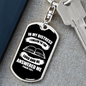 I Called To The Lord Christian Keychain Stainless Steel or 18k Gold Dog Tag Keyring-Express Your Love Gifts