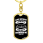 I Called To The Lord Christian Keychain Stainless Steel or 18k Gold Dog Tag Keyring-Express Your Love Gifts