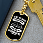 I Called To The Lord Christian Keychain Stainless Steel or 18k Gold Dog Tag Keyring-Express Your Love Gifts