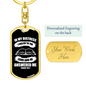 I Called To The Lord Christian Keychain Stainless Steel or 18k Gold Dog Tag Keyring-Express Your Love Gifts