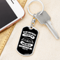 I Called To The Lord Christian Keychain Stainless Steel or 18k Gold Dog Tag Keyring-Express Your Love Gifts