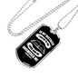 I Called To The Lord Psalm 120:1 Necklace Stainless Steel or 18k Gold Dog Tag 24" Chain-Express Your Love Gifts