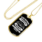 I Called To The Lord Psalm 120:1 Necklace Stainless Steel or 18k Gold Dog Tag 24" Chain-Express Your Love Gifts