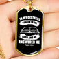 I Called To The Lord Psalm 120:1 Necklace Stainless Steel or 18k Gold Dog Tag 24" Chain-Express Your Love Gifts
