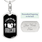 I Can Do All Christian Keychain Stainless Steel or 18k Gold Dog Tag Keyring-Express Your Love Gifts