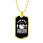 I Can Do All Philippians 4:13 Necklace Stainless Steel or 18k Gold Dog Tag 24"-Express Your Love Gifts