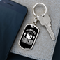 I Can Do All Philippians 4:13Keychain Stainless Steel or 18k Gold Dog Tag Keyring-Express Your Love Gifts