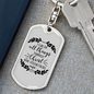 I Can Do All Things Christian Keychain Stainless Steel or 18k Gold Dog Tag Keyring-Express Your Love Gifts