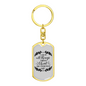 I Can Do All Things Christian Keychain Stainless Steel or 18k Gold Dog Tag Keyring-Express Your Love Gifts
