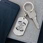 I Can Do All Things Christian Keychain Stainless Steel or 18k Gold Dog Tag Keyring-Express Your Love Gifts