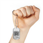 I Can Do All Things Christian Necklace Stainless Steel or 18k Gold Dog Tag 24" Chain-Express Your Love Gifts