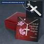 I Can Do All Things Philippians 4:13 Cross Necklace Message Card W Ball Chain Pendant-Express Your Love Gifts