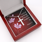 I Can Do All Things Philippians 4:13 Cross Necklace Message Card W Ball Chain Pendant-Express Your Love Gifts