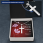I Can Do All Things Philippians 4:13 Cross Necklace Message Card W Ball Chain Pendant-Express Your Love Gifts