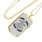 I Can Do All Things Philippians 4:13 Necklace Stainless Steel or 18k Gold Dog Tag 24" Chain-Express Your Love Gifts