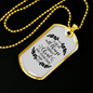 I Can Do All Things Philippians 4:13 Necklace Stainless Steel or 18k Gold Dog Tag 24" Chain-Express Your Love Gifts