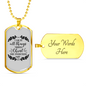 I Can Do All Things Philippians 4:13 Necklace Stainless Steel or 18k Gold Dog Tag 24" Chain-Express Your Love Gifts