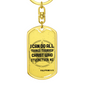 I Can Do All Things Star Christian Keychain Stainless Steel or 18k Gold Dog Tag Keyring-Express Your Love Gifts