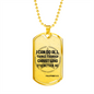 I Can Do All Things Star Philippians 4:13 Necklace Stainless Steel or 18k Gold Dog Tag 24" Chain-Express Your Love Gifts