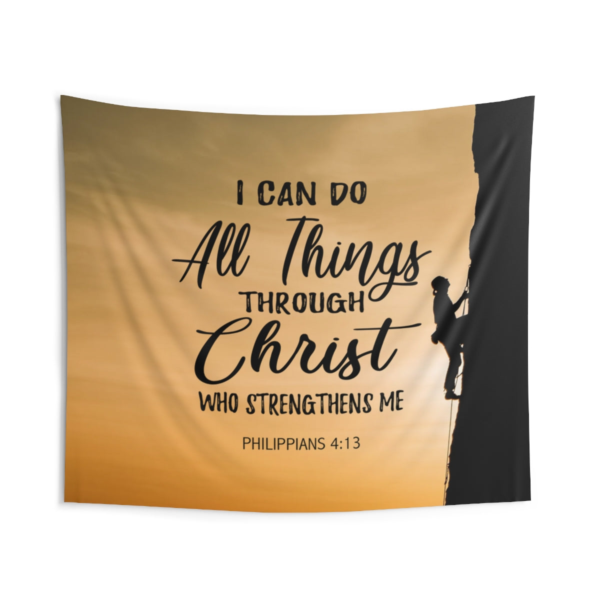 I Can Do All Things Through Christ Who Strengthens Me Wall Hanging Tapestry-Express Your Love Gifts