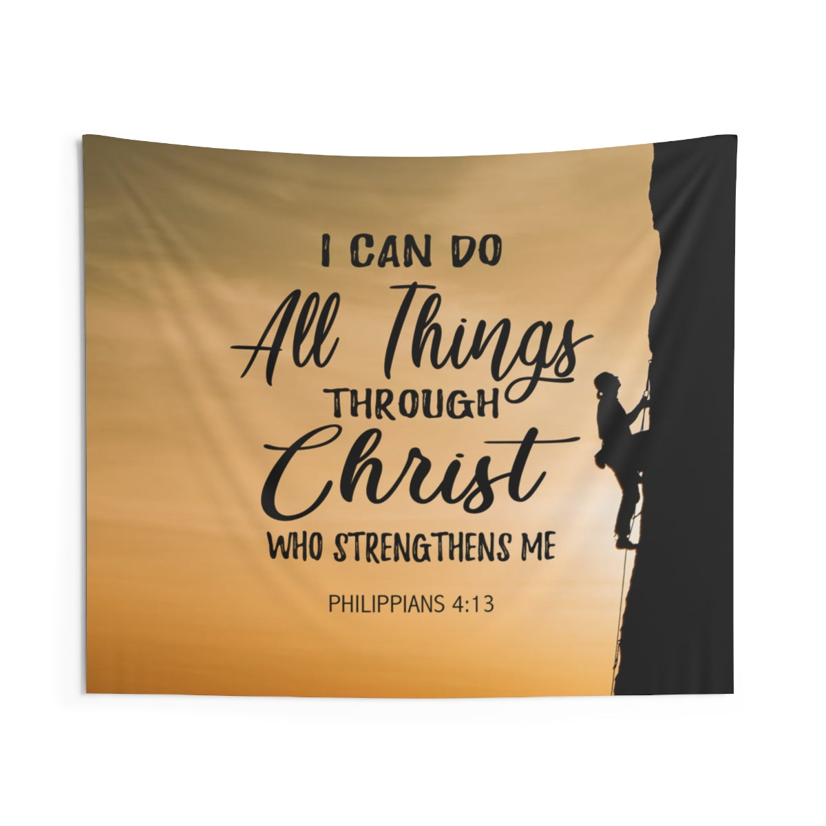 I Can Do All Things Through Christ Who Strengthens Me Wall Hanging Tapestry-Express Your Love Gifts