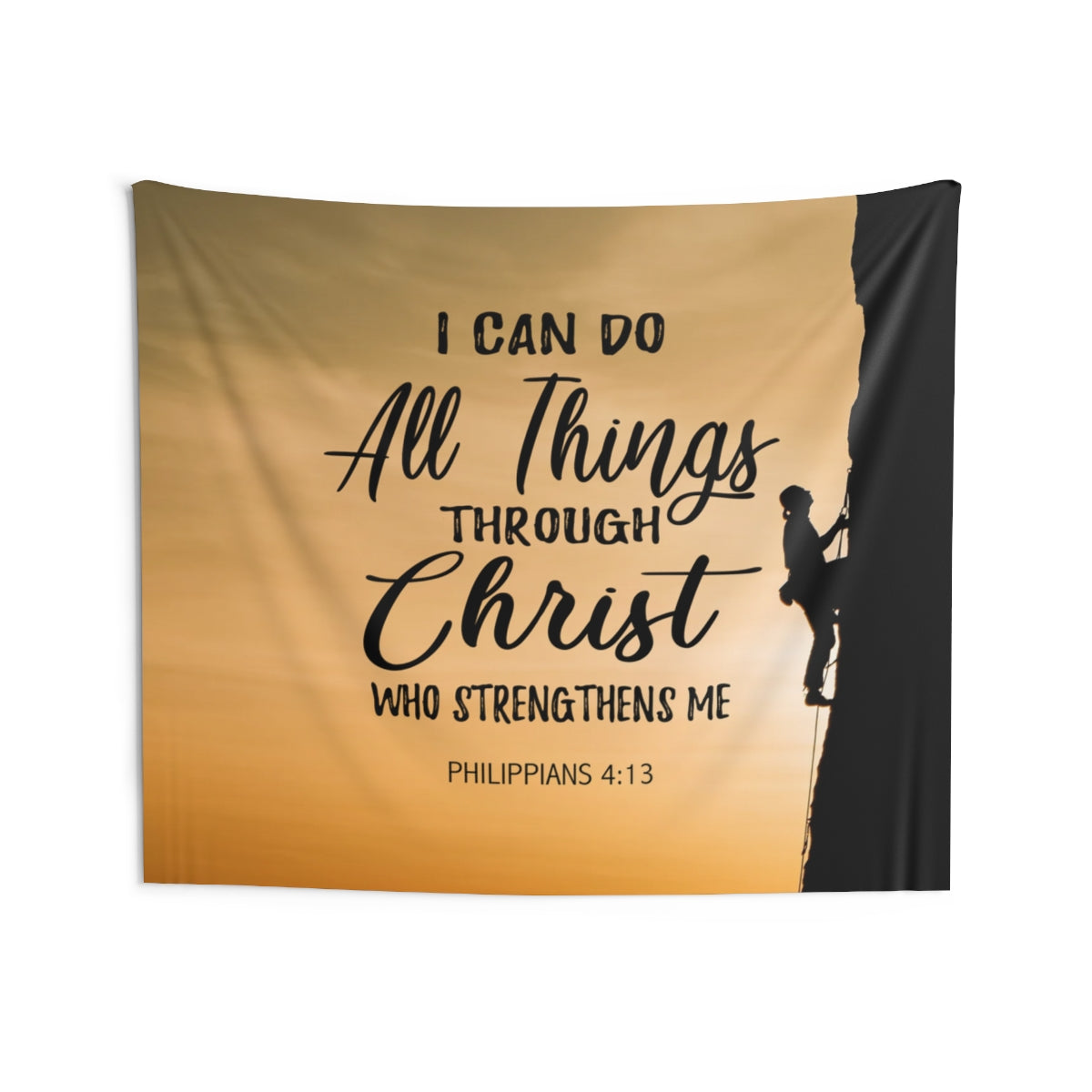 I Can Do All Things Through Christ Who Strengthens Me Wall Hanging Tapestry-Express Your Love Gifts