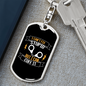 I Can'T Fix Stupid But I Can Cuff It Keychain Stainless Steel or 18k Gold Dog Tag Keyring-Express Your Love Gifts