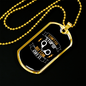I Can'T Fix Stupid But I Can Cuff It Necklace Stainless Steel or 18k Gold Dog Tag 24"-Express Your Love Gifts