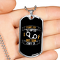 I Can'T Fix Stupid But I Can Cuff It Necklace Stainless Steel or 18k Gold Dog Tag 24"-Express Your Love Gifts