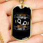 I Can'T Fix Stupid But I Can Cuff It Necklace Stainless Steel or 18k Gold Dog Tag 24"-Express Your Love Gifts