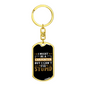 I Can'T Fix Stupid Swivel Keychain Woodworker Dog Tag Stainless Steel or 18k Gold-Express Your Love Gifts