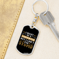 I Can'T Fix Stupid Swivel Keychain Woodworker Dog Tag Stainless Steel or 18k Gold-Express Your Love Gifts