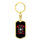 I Can'T Stay Home Keychain Stainless Steel or 18k Gold Dog Tag Keyring-Express Your Love Gifts