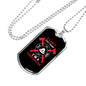 I Can'T Stay Home Necklace Stainless Steel or 18k Gold Dog Tag 24" Chain-Express Your Love Gifts