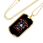 I Can'T Stay Home Necklace Stainless Steel or 18k Gold Dog Tag 24" Chain-Express Your Love Gifts