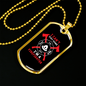 I Can'T Stay Home Necklace Stainless Steel or 18k Gold Dog Tag 24" Chain-Express Your Love Gifts