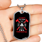 I Can'T Stay Home Necklace Stainless Steel or 18k Gold Dog Tag 24" Chain-Express Your Love Gifts