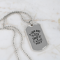 I Cannot Lie Necklace Stainless Steel or 18k Gold Dog Tag 24" Chain-Express Your Love Gifts