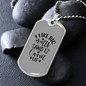 I Cannot Lie Necklace Stainless Steel or 18k Gold Dog Tag 24" Chain-Express Your Love Gifts