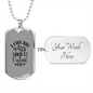 I Cannot Lie Necklace Stainless Steel or 18k Gold Dog Tag 24" Chain-Express Your Love Gifts
