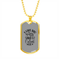 I Cannot Lie Necklace Stainless Steel or 18k Gold Dog Tag 24" Chain-Express Your Love Gifts