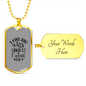 I Cannot Lie Necklace Stainless Steel or 18k Gold Dog Tag 24" Chain-Express Your Love Gifts