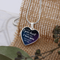 I Carry Your Heart Necklace Stainless Steel or 18k Gold Heart 18-22"-Express Your Love Gifts