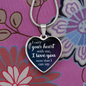 I Carry Your Heart Necklace Stainless Steel or 18k Gold Heart 18-22"-Express Your Love Gifts