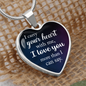 I Carry Your Heart Necklace Stainless Steel or 18k Gold Heart 18-22"-Express Your Love Gifts